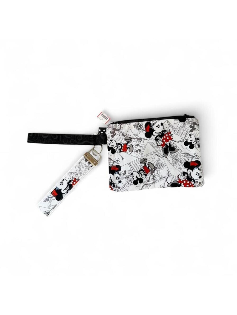 Disney Mickey and Minnie Mouse wristlet pouch comic style